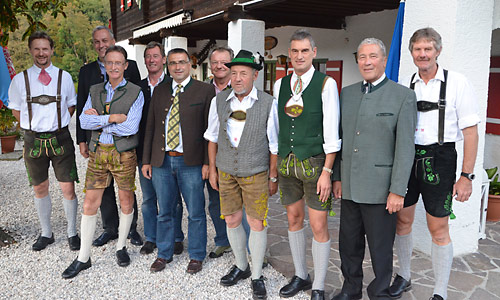 Bei der Feier zur 400ten Begehung der Watzmann-Ostwand.